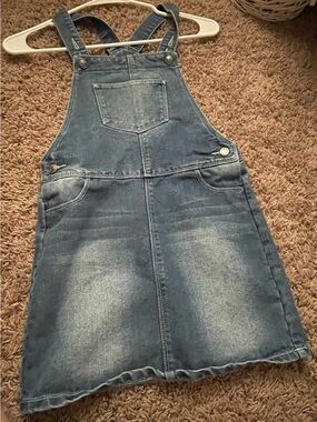 jumping beans Blue Denim Pinafore Dress